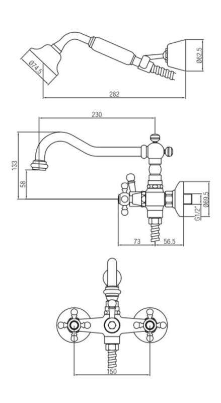 PB klassieke kraan opbouw badkraanset met sterknoppen inclusief handdouche Chroom 1208855242

PB klasszikus csaptelep szabadon álló kádcsaptelep csillagfogantyúkkal, kézi zuhannyal, króm 1208