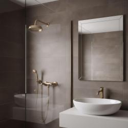 PB klasszikus csaptelep zuhanykészlet csillag alakú gombokkal, kézi zuhanyzóval Bronz 1208855282