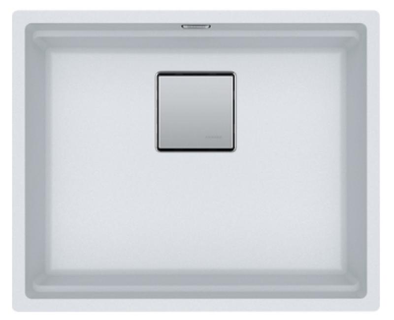 Franke Kubus KNG 110.52 mosogató 52x42 fehér gránit beépíthető 125.0512.506