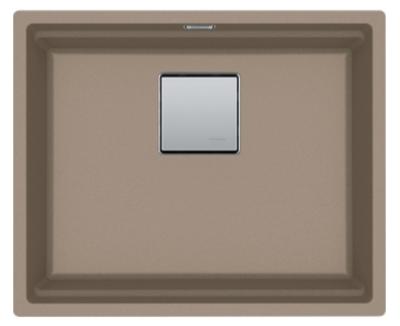 Franke Kubus KNG 110.52 mosogató 52x42 taupe gránit beépíthető 125.0512.505