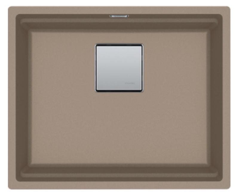 Franke Kubus KNG 110.52 mosogató 52x42 taupe gránit beépíthető 125.0512.505