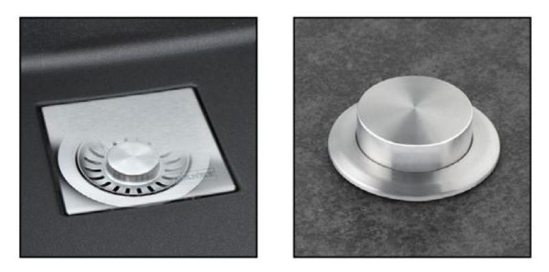 Franke Kubus KNG 110.62 mosogató 72x42 taupe gránit alsó szerelésű csaptelep hellyel 125.0512.516