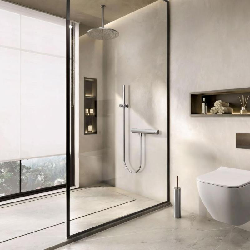 Waterevolution Flow thermostatische douchekraan met doucheset RVS T140TIE