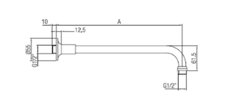 PB klasszikus zuhanykar rozsdamentes acél 40 cm 1208898932