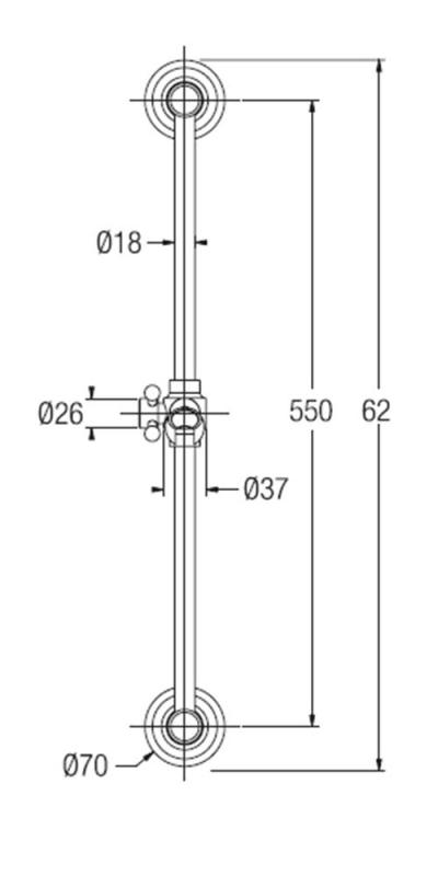 PB klasszikus zuhanyrúd szett kézi zuhanyfejjel és zuhanycsővel, króm 1208899092