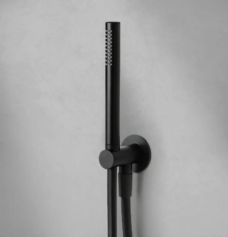 Waterevolution Flow fürdőszoba szett, falcsatlakozóval, csiszolt sárgaréz T1621LE