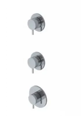 Waterevolution Flow beépíthető zuhanytermosztát 2 leállítószeleppel króm 1208916482