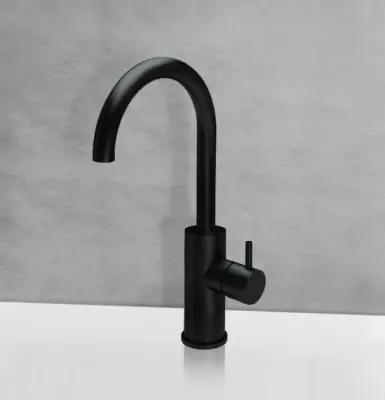 Waterevolution Flow wastafelkraan hoog model mat zwart T1121FUPR
