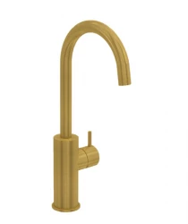Waterevolution Flow magas modell mosdócsap kefélt sárgaréz T1121FULE