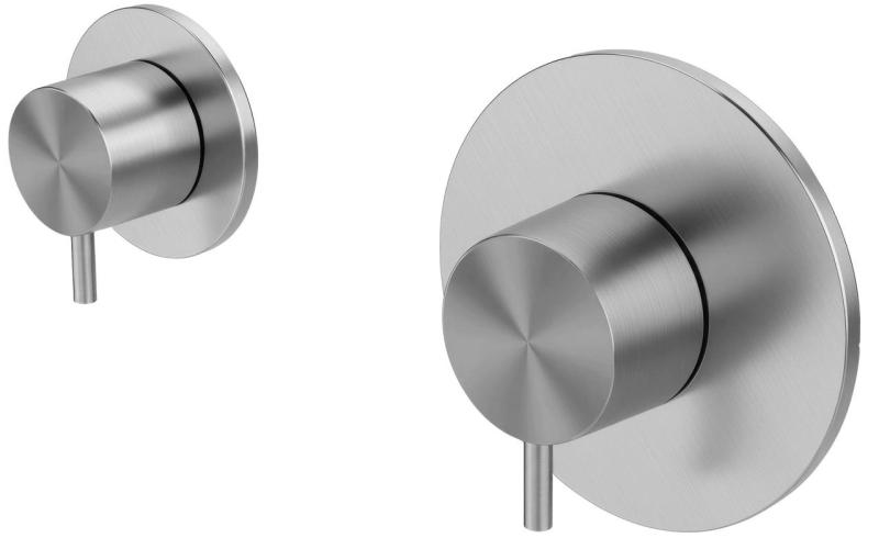 Waterevolution Flow ingebouwde douchetthermostaat met 1 omstelkraan volledig RVS 1208920976