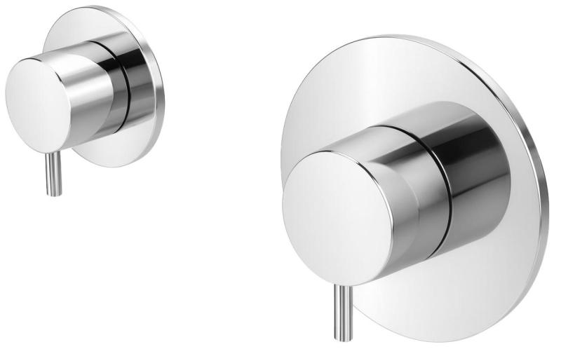 Waterevolution Flow beépíthető zuhanytermosztát 1 elzárócsappal, króm 1208920980