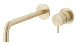 Waterevolution Flow beépíthető mosdócsap PVD fehérarany, 21 cm-es kifolyóval T116BWGE-21