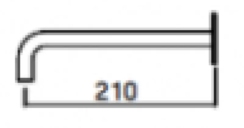 Waterevolution Flow beépíthető mosdócsap PVD fehérarany, 21 cm-es kifolyóval T116BWGE-21