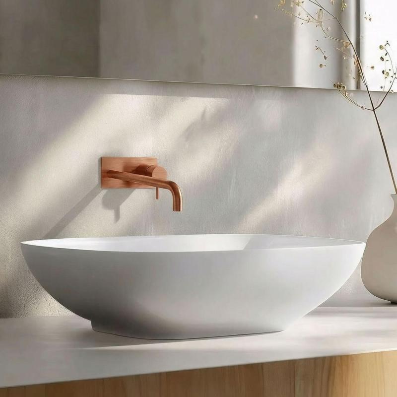 Waterevolution Flow inbouw wastafelkraan met afdekplaat PVD Geborsteld Koper met uitloop 15cm T1161CPE-15

Waterevolution Flow beépített mosdócsaptelep fedőlappal PVD Ecsetelt Réz kifolyóval 