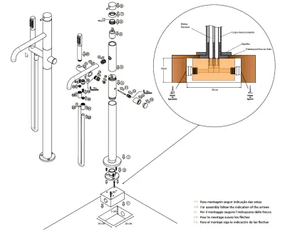 Waterevolution Flow vrijstaande badkraan met handdouche gun metal T133GME

Waterevolution Flow szabadon álló kádcsaptelep kézi zuhannyal gun metal T133GME