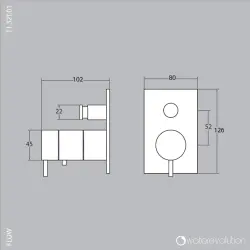 Waterevolution Flow inbouw douchethermostaat met 2 uitgangen mat zwart T132TBBPR met TEC box

Vízforradalom Flow beépíthető zuhanytermosztát 2 kimenettel, matt fekete T132TBBPR TEC dobozzal