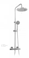 DEMM Shower zuhanykabin termosztát esőzuhannyal króm 1208946965