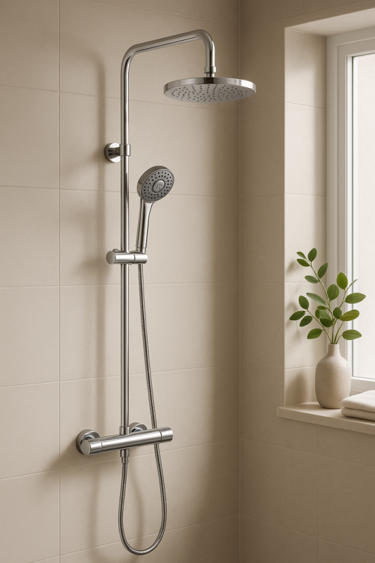 DEMM Shower zuhanykabin termosztát esőzuhannyal króm 1208946965