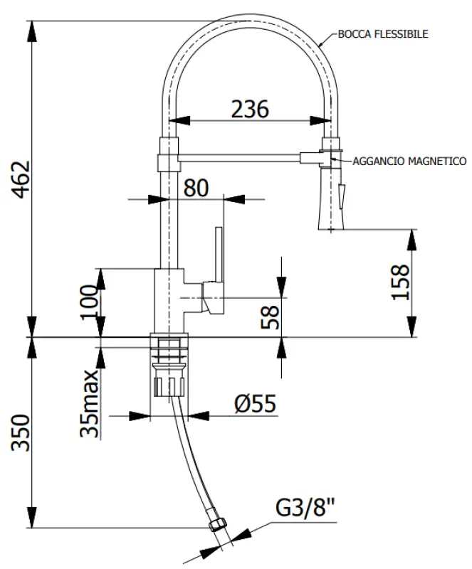 DEMM hoge keukenkraan met draaibare uitloop en douchefunctie chroom/zwart 1208947355

DEMM magas konyhai csaptelep forgatható kifolyócsővel és zuhanyfunkcióval króm/fekete 1208947355