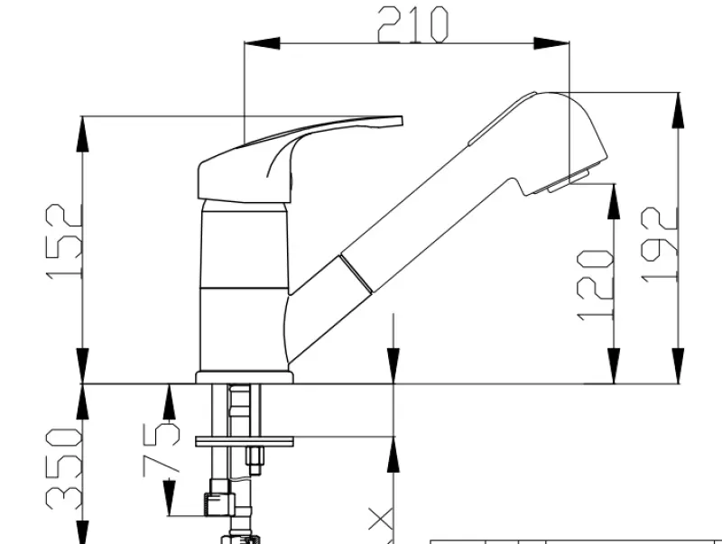 DEMM keukenkraan met uittrekbare uitloop met spoeldouchefunctie chroom 1208947359

DEMM konyhai csaptelep kihúzható kifolyóval és zuhanyfunkcióval króm 1208947359
