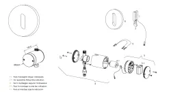 Waterevolution Flow ingebouwde wastafel met infraroodsensor op batterijen matzwart T118EBPR