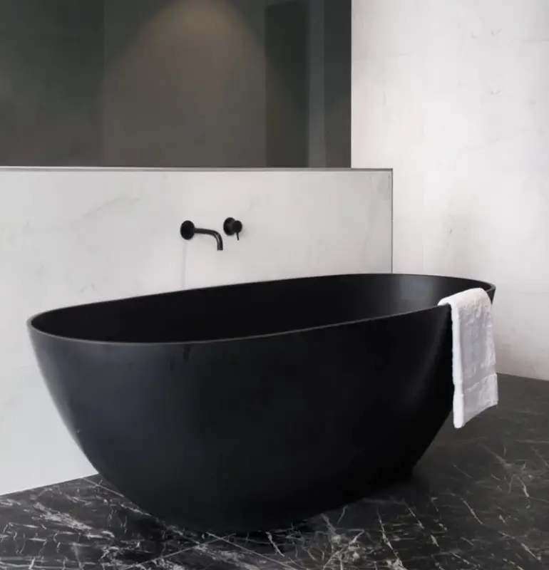 Waterevolution Flow dikke uitloop mat zwart 21cm T1671-21.PR