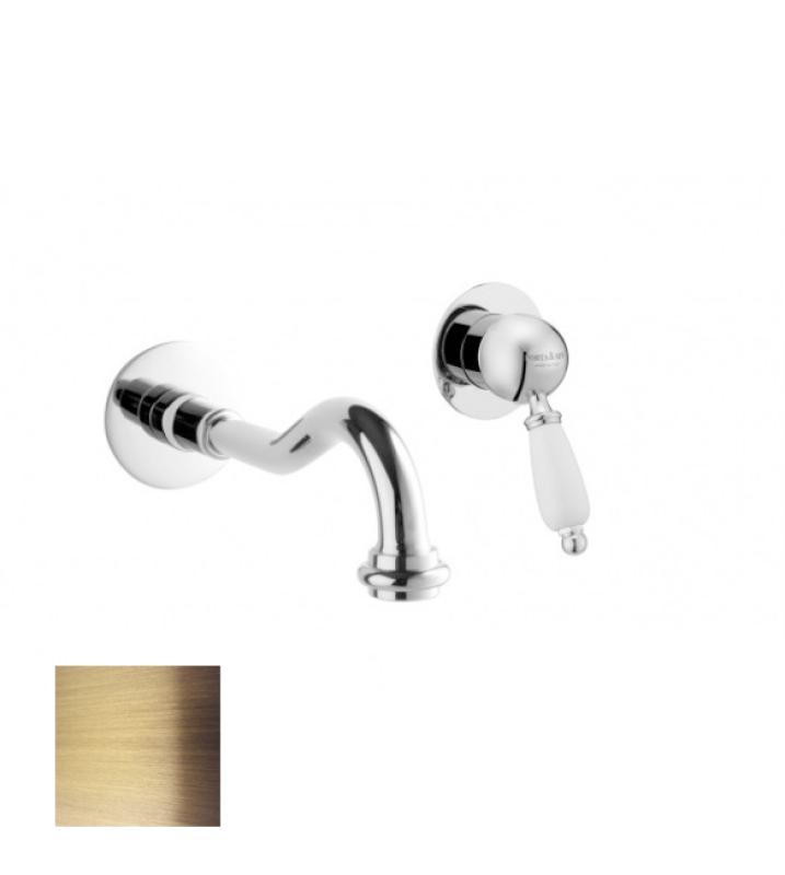 PB nosztalgikus beépíthető mosdócsaptelep Vintage kifolyóval, 21 cm Bronz