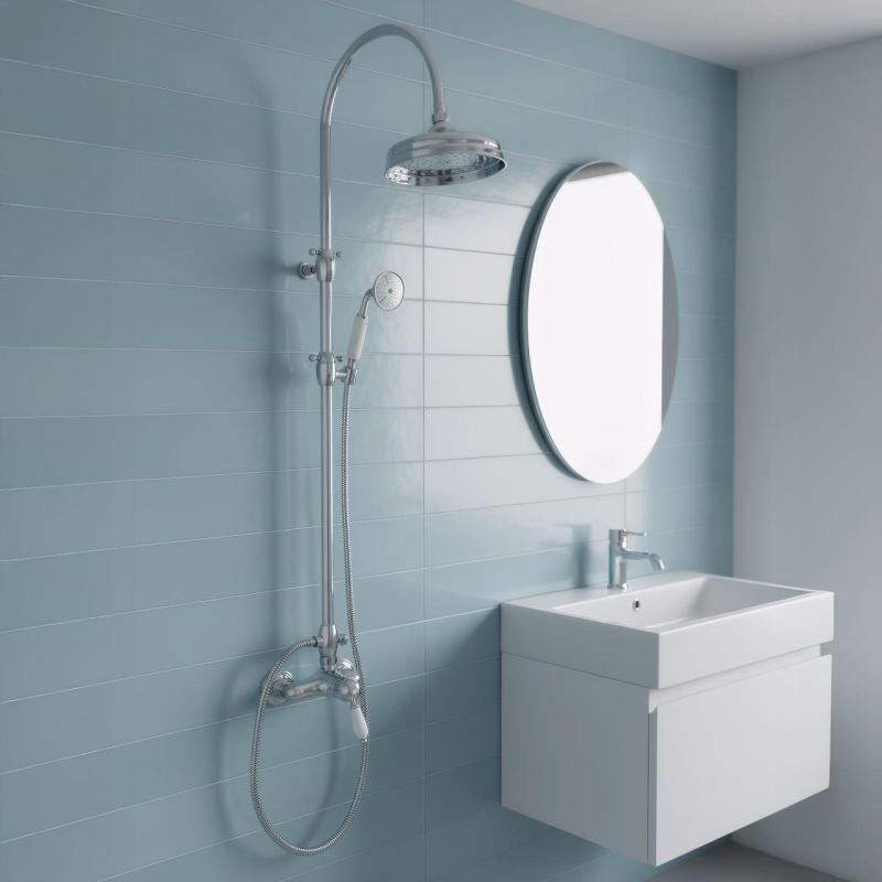 PB Nosztalgikus Zuhanykeverő Szett esőztető zuhannyal króm