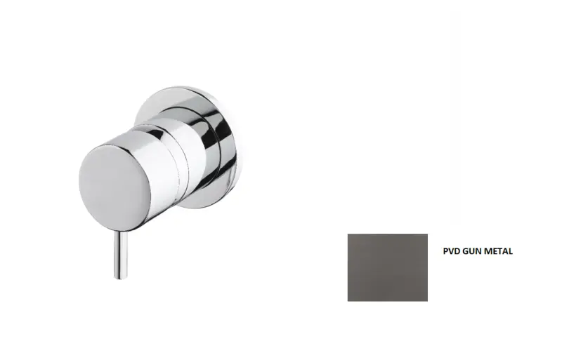 Waterevolution Flow beépíthető csaptelep PVD Gun Metal 1208952954