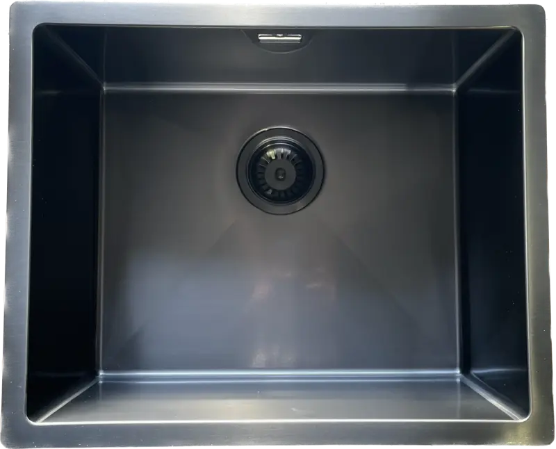 Ausmann Mosel rozsdamentes acél mosogató antracit színű PVD Gun Metal 50x40 beépíthető, felületbe építhető és ráépíthető 067113