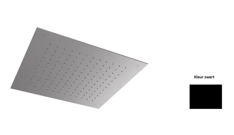 SB Square 316 Beépíthető esőzuhany 38x38 cm matt fekete 1208952989