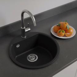 GraniteMy Bremen ronde granieten spoelbak 43 cm zwart opbouw en onderbouw met kraangatbank met rvs plug 1208953206

GraniteMy Bremen kerek gránit mosogató 43 cm fekete felépítmény és alépítmé
