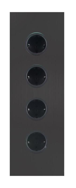Indux Corner Energiaoszlop 4 csatlakozóval, földelővel, fekete 1208953219