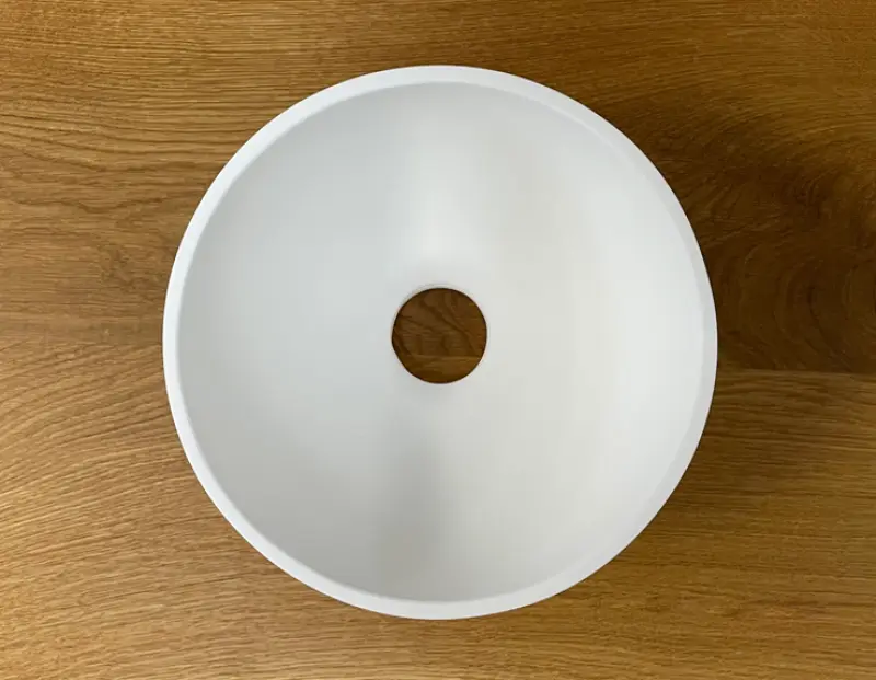 Solid S kis mosdó Solid Surface, kerek, 20 x 20 x 11 cm, matt fehér, 1208953267