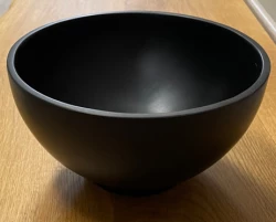 Solid S kis mosdó Solid Surface, kör alakú, 20 x 20 x 11 cm, matt fekete, 1208953268