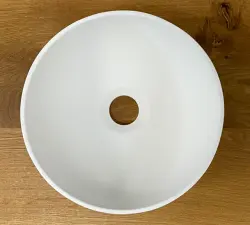 Solid S kis mosdó Solid Surface, kerek, 25 x 25 x 11 cm, matt fehér, 1208953272