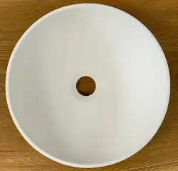 Solid S kis mosdó Solid Surface, kerek, 30 x 30 x 11 cm, matt fehér, 1208953273