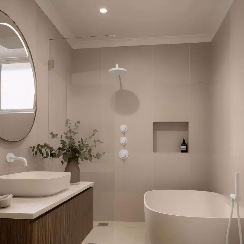 Waterrevolúció Flow beépített zuhanytermosztát 2 elzárócsappal matt fehér 1208953386