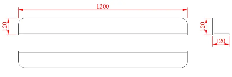 Solid-S Planchet Matt fehér zuhanykosár, 120x12 cm, szilárd felületű, rejtett rögzítéssel, 1208953449