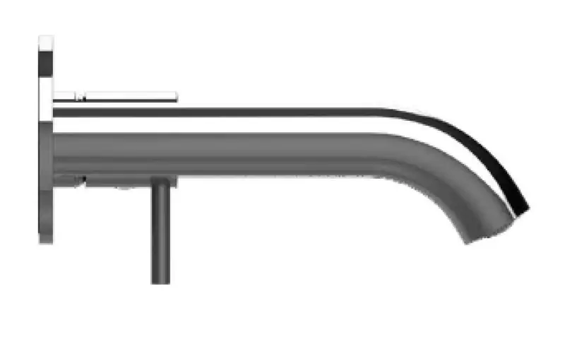 SB Round beépíthető mosdócsaptelep, kefélt nikkel, 102 mm