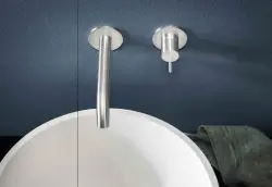SB Round 316 beépített mosdócsaptelep Gun Metal PVD 162mm