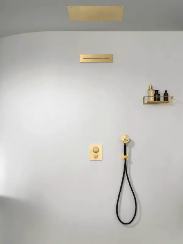 SB Waterval baduitloop inbouw PVD goud 1208953545