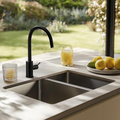 Franke Mythos MYX 160.34.16 BL másfeles rozsdamentes acél mosogatótálca aláépítve 34+16cm 122.0638.273