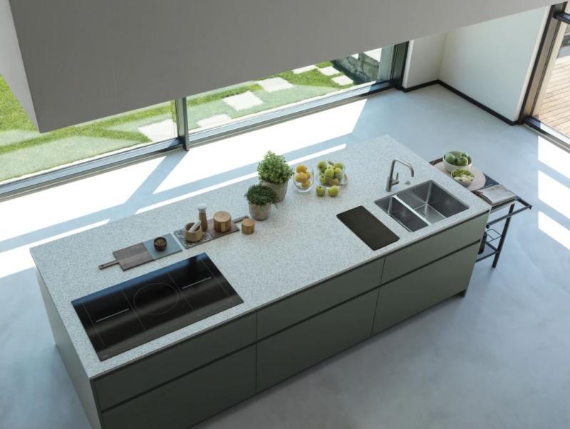 Franke Mythos MYX 160.34.16 BL másfeles rozsdamentes acél mosogatótálca aláépítve 34+16cm 122.0638.273