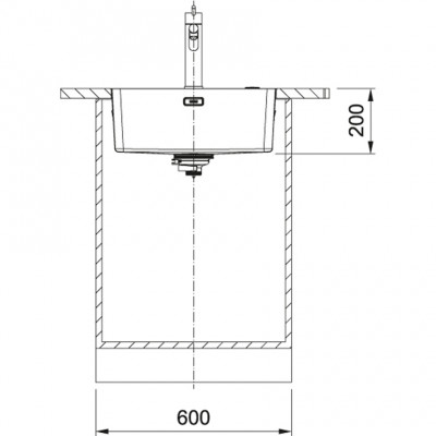 Franke Mythos MYX 210.50 rozsdamentes acél mosogató 50x40cm síkbeépítés 127.0638.276