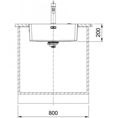 Franke Mythos MYX 210.55 rozsdamentes acél mosogatótálca 55x40cm süllyesztett szerelés 127.0638.277