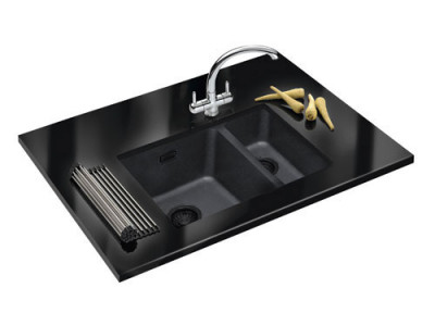 Franke Black műanyag fekete mosogató 50x41cm beépíthető 1208953777