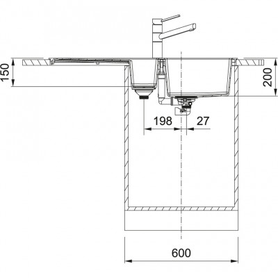 Franke Sirius 2 S2D 651 fekete műanyag 1,5 másfél mosogató csepegtető felépítéssel 100x50 143.0634.554