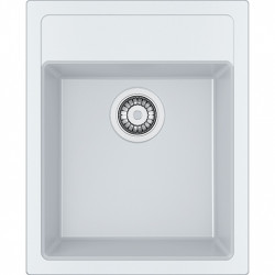 Franke Sirius 2 S2D 610.40 fehér műanyag mosogató 43x53cm felépítés csaplyukkal 114.0568.054
