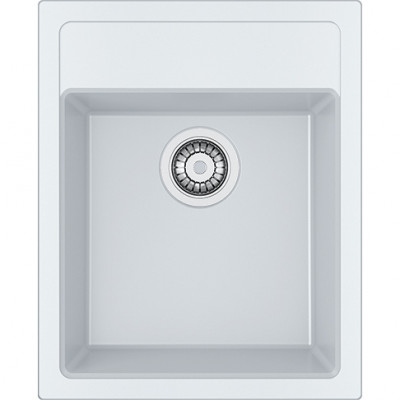 Franke Sirius 2 S2D 610.40 fehér műanyag mosogató 43x53cm felépítés csaplyukkal 114.0568.054